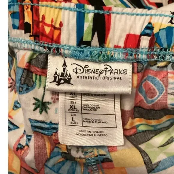 Disney Parks 2014 Mickey Mouse Disneyland DCA Pajama Pants L - Picture 6 of 6
